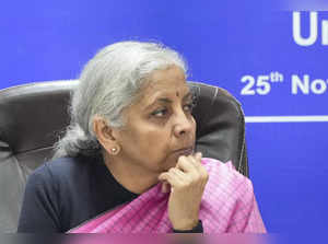 New Delhi: Union Finance Minister Nirmala Sitharaman during her Pre-Budget Meeti...