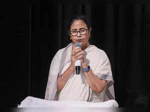 Kolkata: West Bengal Chief Minister Mamata Banerjee speaks during inauguration o...