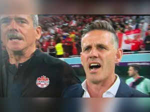 Astronaut Chris Hadfield visits Canadian football team’s dressing room ahead of match against Belgium. This is what happened