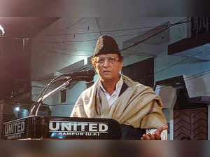 Rampur: Samajwadi Party leader Azam Khan addresses an election campaign rally ah...