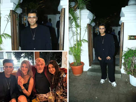 Karan Johar: At Karan Johar's Star-Studded Dinner, Christian Louboutin  Bonds With Ananya Panday, Aryan Khan
