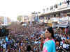 YSR Telangana Party accuses TRS workers of torching party president Sharmila's caravan during padayatra