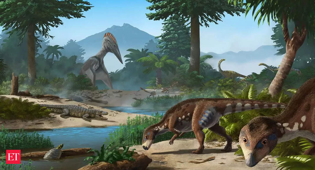 Dinosaur: Flathead dinosaur identified that lived on island of dwarfed  creatures 70 million years ago - The Economic Times