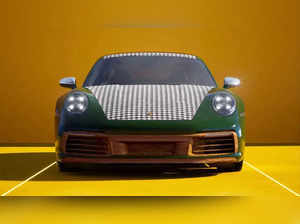 Automobile manufacturer Porsche displays NFT collection of 911 at Art Basel in Miami