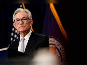 FILE PHOTO: Federal Reserve Chair Powell speaks during news conference in Washington