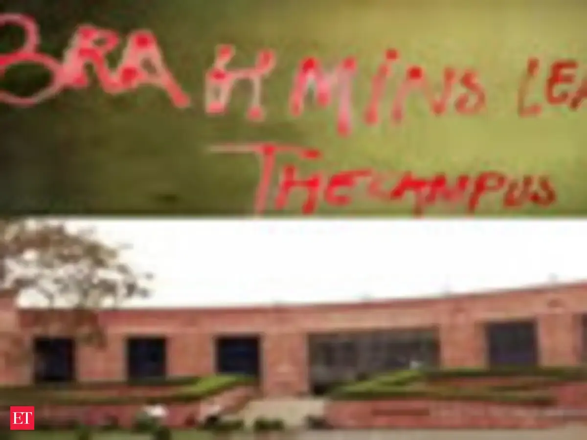 There will be blood...': Casteist slogans surface on JNU walls; police ...