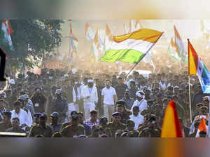 Burhanpur_ Congress leader Rahul Gandhi during the party's 'Bharat Jodo Yatra',