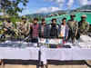 Assam Rifles recovered huge cache of war like stores in Mizoram