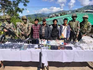Assam Rifles recovers huge tactical and war like stores of Myanmar based militants, 4 held