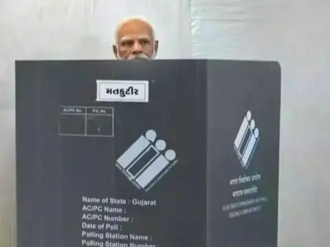 Casting his vote