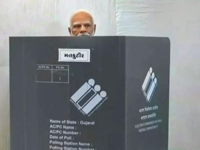 Casting his vote