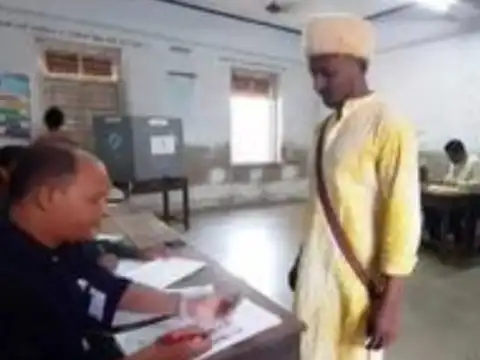 A man delayed his wedding to vote