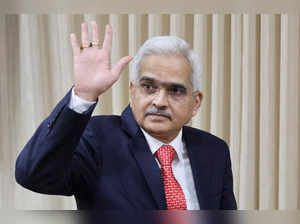 The Reserve Bank of India (RBI) Governor Shaktikanta Das arrives at a news conference after a monetary policy review in Mumbai,