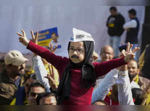 Baby Mufflermen’ join AAP's big win in Delhi MCD elections, see images