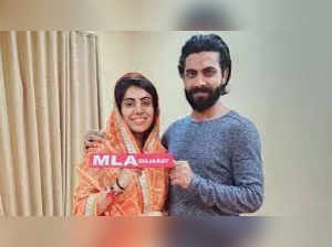 Cricketer Ravindra Jadeja posts the victory of his wife Rivaba in Gujarat elections on Instagram