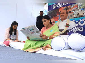 Sharmila continues fast at Hyderabad residence.