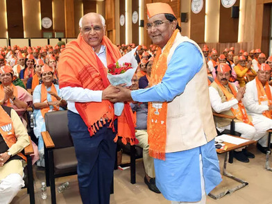Gujarat: Bhupendra Patel officially elected as legislative party leader in meeting of BJP MLAs