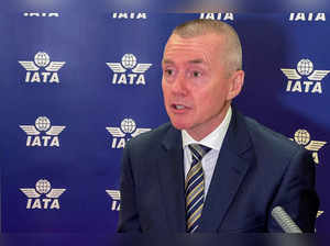 FILE PHOTO: IATA Director General Walsh attends interview with Reuters in Doha