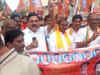 Andhra Pradesh: BJP Kisan Morcha stages protest outside Bhimavaram Collectorate demanding fair price for crops