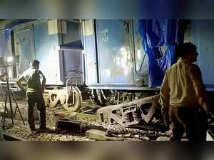 Rampur, July 02 (ANI): A goods train derailed near Shahzadpur railway station, i...