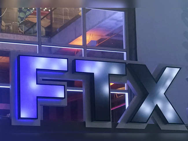 FILE - The FTX Arena logo is seen where the Miami Heat basketball team plays on ...