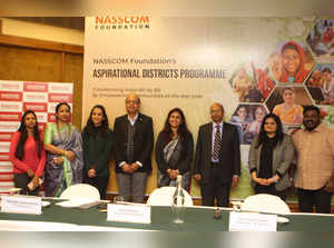 Nidhi Bhasin, CEO, NASSCOM Foundation along with Rakesh Ranjan, Mission Director, NITI Aayog launched NASSCOM Foundation's Aspirational Districts Programme.
