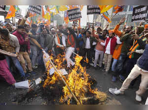 BJP workers protest over Pakistani Foreign Minister Bilawal Bhutto Zard...