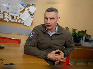 Kyiv Mayor Klitschko attends an interview with Reuters in Kyiv