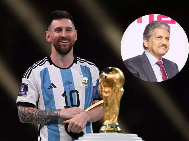 Lionel Messi and Anand Mahindra
