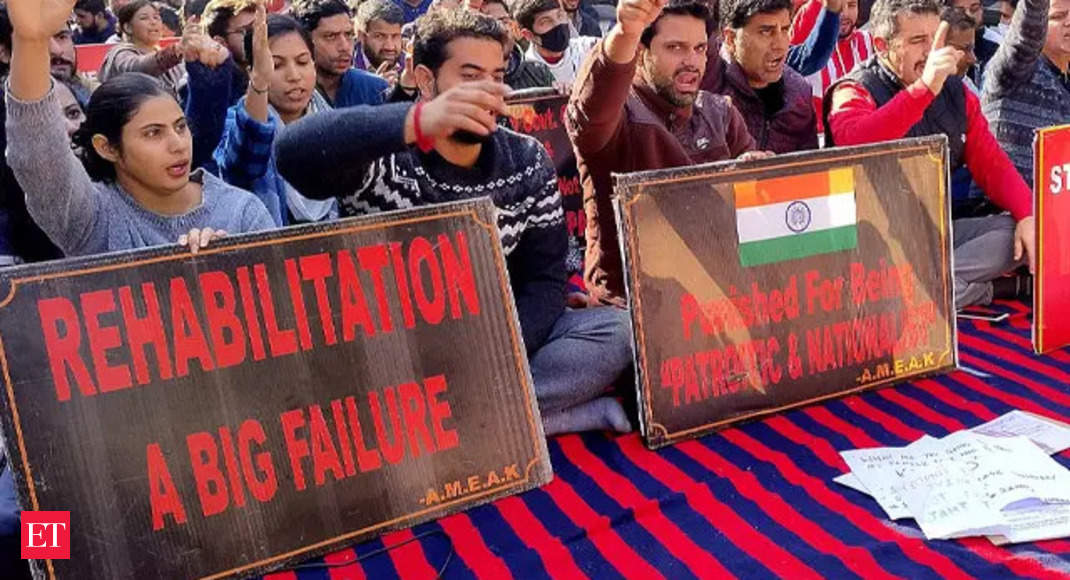 J&K: Kashmiri Pandits protest in Jammu against targeted killings; demand relocation and security