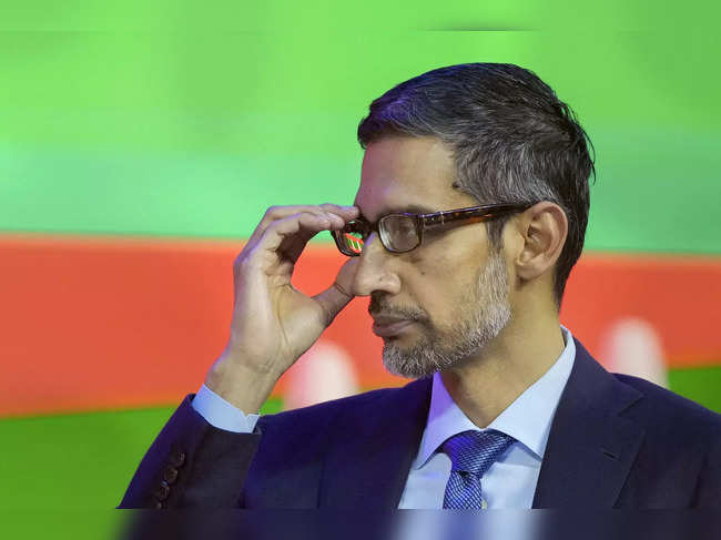New Delhi: Google CEO Sundar Pichai during the Google for India Summit 2022, at ...