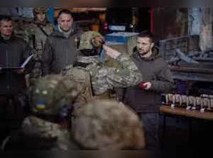President Volodymyr Zelensky travels to Bakhmut, a frontline city in Russia-Ukraine conflict