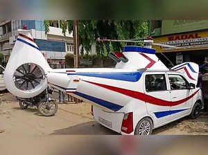 UP man converts his Tata Nano into a “helicopter car”; Netizens go crazy