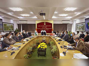 New Delhi: Union Minister for Health and Family Welfare Mansukh Mandaviya chairs...