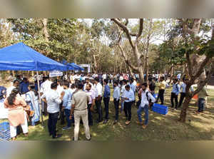 Panaji, Nov 24 (ANI): Newly appointed recruits during the Rozgar Mela, at Raj Bh...