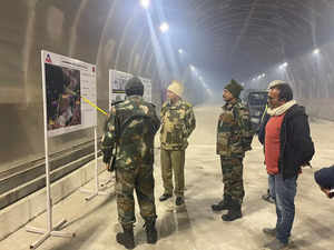 PKH Singh, ADG Border Roads Organisation (East), inspects Sela Tunnel Project works in Arunachal