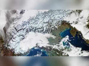 Satellite image of snowy Alps predicts 'good' for 2023, details inside