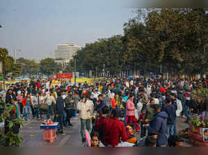 Connaught Place on Christmas, in New Delhi