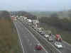 Boxing Day traffic disrupted near Leicester after multiple-vehicle collision on M1 causes long delays