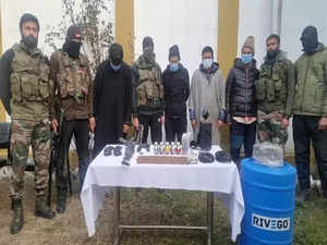 5 Hizbul Mujahideen terrorist associates arrested in J-K