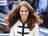 Britain's Catherine the Duchess of Cambridge arrives at the Machan Express Coffee bar