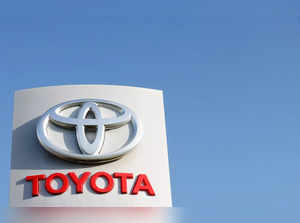 FILE PHOTO: A Toyota Logo is seen at a Toyota