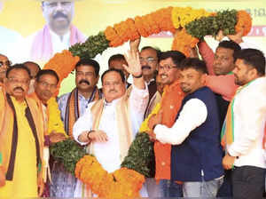 Kandhamal: Bharatiya Janata Party (BJP) National President JP Nadda with Union  ...