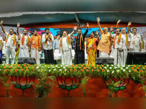 Coimbatore: Bharatiya Janata Party (BJP) President JP Nadda with other leaders d...