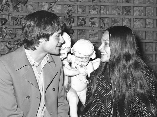 FILE - Olivia Hussey and Leonard Whiting speak in a Paris hotel on Sept. 19, 1968, about the British film 'Romeo and Juliet'.