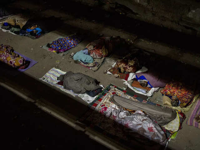 ​Homeless people in New Delhi