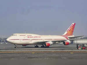 Mumbai: An Air India aircraft parked at the airport in Mumbai. (PTI Photo/Kunal ...