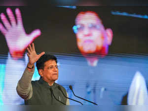 New Delhi: Union Minister of Commerce and Industry Piyush Goyal speaks during in...