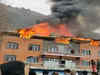 J&K: Fire breaks out at hotel in Kullan village of Ganderbal district