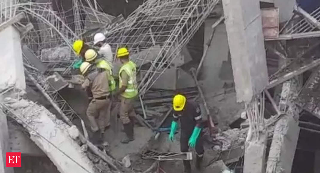 H'bad building collapse: Two killed, another injured